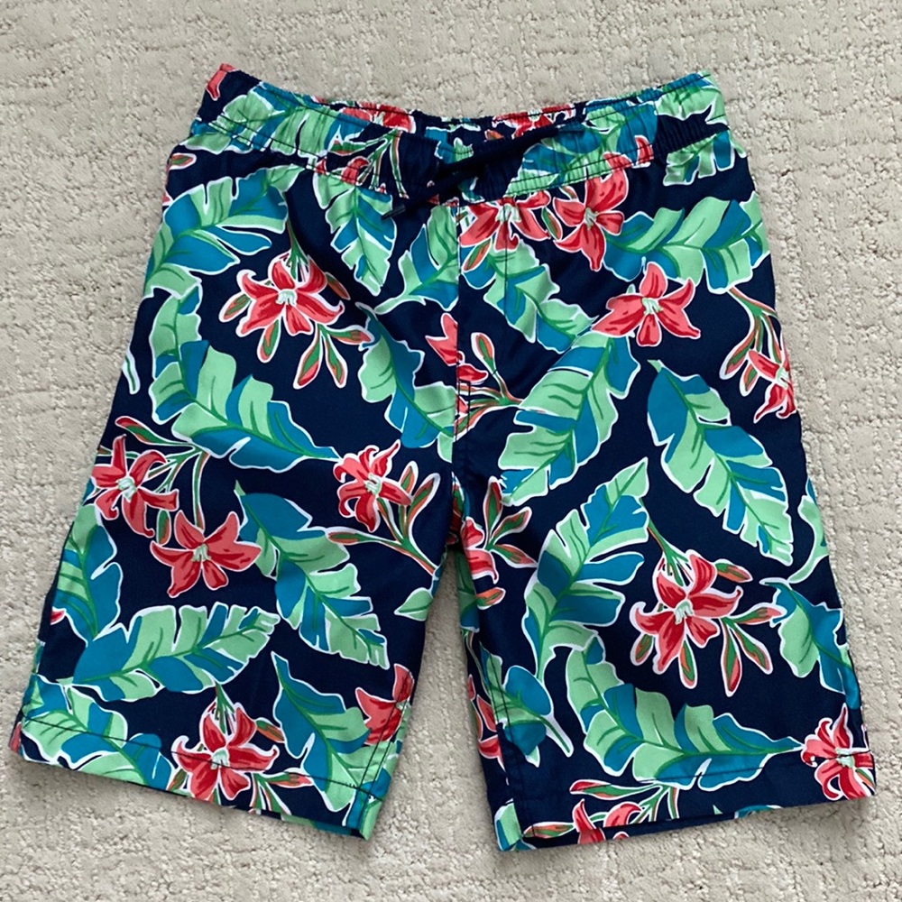 Boys Lands’ End Swim Trunks size M 10/12